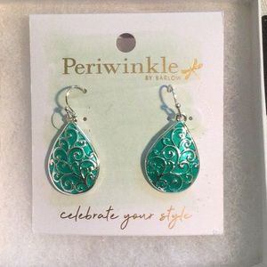Silver/Turquoise Drop Earrings